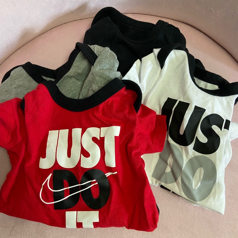 X4 Nike onesies baby boy